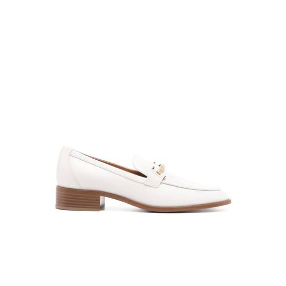NEW TOD\'S women\'s leather loafers in white